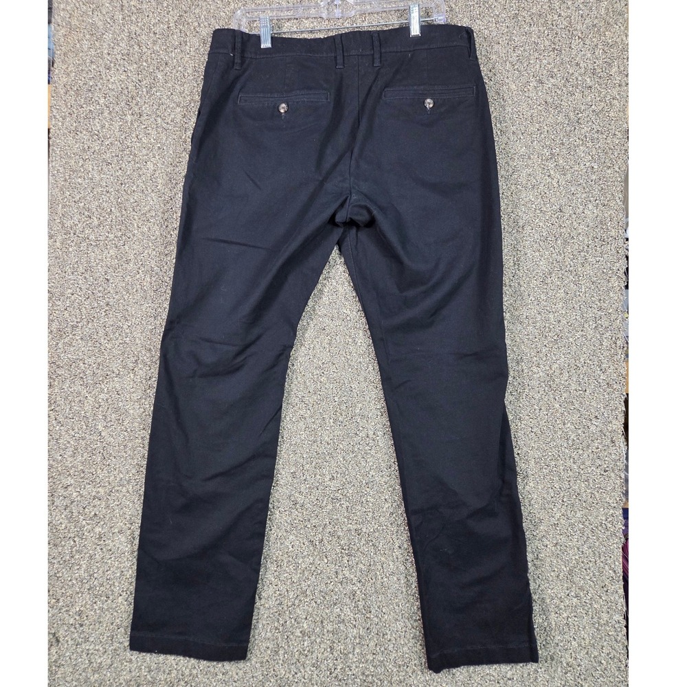 Goodfellow & Co Chino Pants Mens 34x30 Black Straight Leg Flat Front Trousers
